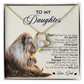 To My Daughter Necklace From Dad With Heartfelt Message, Girl Birthday Present From Daday, Jewelry Gifts for Her Christmas Gift Ideas 2026 Elegant Necklaces with Sentimental Message