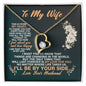 To My Wife I'll Be By Your Side Love Your Husband - To My Wife Necklace From Husband - To My Soulmate Necklace For Women - Wife Birthday Gift - Anniversary Gift For Wife from Husband