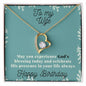 To My Wife Necklace - Gift for Wife Birthday Marriage - To My Wife Necklace From Husband - To My Soulmate Necklace For Women - Necklace For Wife From Husband