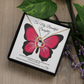To My Beautiful Daughter Necklace, Meaningful Message Card Jewelry Box, Gift for Daughter's Birthday Graduation 2026, Thoughtful for Her from Mom Kids