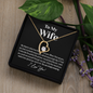 Amazing Wife Love Knot Necklace - I Love You, Personalized Anniversary Gift for Wife, Valentines Day Gift, To My Wife Necklace, Valentines Day Gifts For Wife, Necklace with love message for wife
