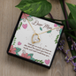 Dear Mom I Love You So Much Necklace, Mother Gifts, Appreciation Mom Jewelry Necklace with Sentimental Message Card Present (To My Loving Mom, Forever Love Necklace)