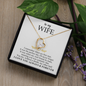 To My Wife - Alluring Necklace - I Love You Always & Forever - To My Queen - To My Wife Necklace Anniversary Gift For Wife - Romantic message for her - Birthday Gift for her - Anniversary Gift for her