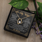 To My Wife Loving Your Husband - To my Wife Necklace- anniversary necklace for wife - Necklace with love message for wife - Best Birthday Gift for her