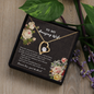 To My Wife Necklace With Message Card - to My Amazing Wife Necklace - Gift for Wife - You've Had My Heart - Love Knot - Love From That Moment We Meat - Necklace for Girlfriend - Husband Gift for Wife