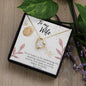 To My Wife Necklace - Gift for Wife Birthday - Happy Birthday My Love - Gift from Hubby - Gift for Spouse - Necklace Gift for newly married couple