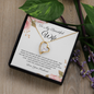 To My Wife Necklace With Message Card - Wife Birthday Gift - Anniversary Gift For Wife from Husband - Gift for wife from Husband - Wife Gift - Romantic Message for wife
