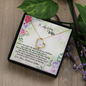 Love knot Pendant Necklace  - Message card for wife - To My Love Wife Necklace - Love your husband lathan - Love Your Husband Lathan