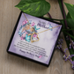 Mom Necklace Gift from Daughter, Birthday Gift Card Necklace From Son, Unique Personalized Gift for Mommy, Mothers Day Jewelry for Her
