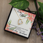 To My Mother Mom Necklace Gifts Jewelry, Forever Love Necklace Gifts for Mom Mother from Daughter, Appreciation Mom Jewelry Necklace with Message Card Present, Mom Necklace, Mother Necklace, Mom Gift,  Birthday Gifts for Mom, Jewelry for Mom