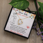 Dear Wife Happy Anniversary - Double Hearts - Love Your Husband, White Gold Name Necklace, anniversary necklace for wife, Anniversary Gift For Wife from Husband, Romantic Neckless for wifey