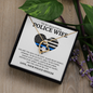 Love Knot Necklace for My Police Wife - To My Police Wife - Keys To My Cuff - Alluring Beauty Necklace - Best police wife Gift - wife Necklace