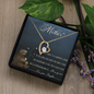 To My Loving Mother Necklace I Love You Mom Forever Love Necklace Gifts From Daughter Mom's Birthday Gift Mother's Day Gift Jewelry with Message Card and Gift Box, To My Mother Love Your Daughter Necklace