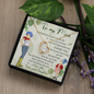 To My Mom I will always be your Little Girl, Love Your Daughter Gifts, To My Loving Mom Necklace I Love You Mom Knot Pendant Necklace Gifts From Daughter Mom's Birthday Gift Mother's Day Gift Jewelry with Message Card and Gift Box