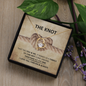 True Lover's Knot Necklace - I Love You Forever & Always - To My Wife Necklace From Husband - To My Soulmate Necklace For Women - A necklace that connect both - Couple Best Gift - Wadding Gift for her