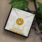 Beautiful Eid Gift for Wife - Dearest Wife, Arabic Love Necklace, Love Pendant Necklace, Arabic Love Symbol, Diamond Arabic Necklace, Romantic Design , To My Soulmate Necklace For Women, Necklace For Wife From Husband