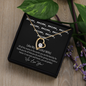 Mom Cute Memorable Mother's Day Gift - We Love You - Gift For My Wife - Romantic Wife Gift - Wife Birthday Surprise - To my Wife Necklace - Necklace with love message for wife