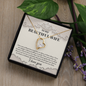 To My Wife Necklace- Valentines Day Gifts For Wife - To My Beautiful Wife Necklace - Forever Love Necklace for wife - I Love You - Gift for Your Blind Love'r - Necklace for wife - Handmade Necklace for soulmate