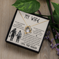 Shieldmaiden Necklace for Your Wife - to My Wife Necklace With Message Card - Anniversary Gift for Wife - Warrior Woman Necklace Gift - Best Gift for Her - a Supportive Woman Gift Nacklace