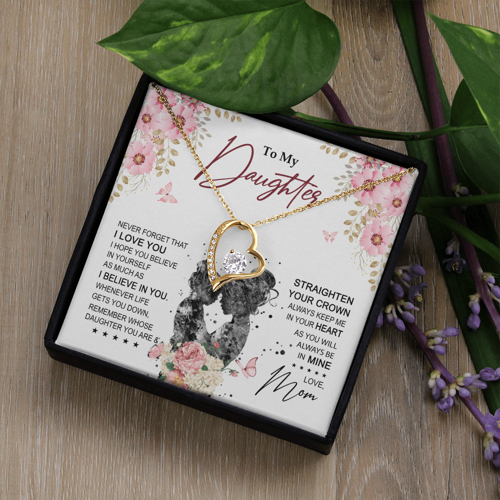 To My Daughter Necklace From Mom With Heartfelt Message & Elegant Box Gifts For Daughter, Beautiful Jewelry Gift On Graduation Birthday 2026