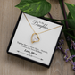 To My Daughter Meaningful Message Card Jewelry Gift for Daughter's Birthday 2026 or Graduation, Thoughtful for Her from Mom, Elegant Necklaces with Sentimental Message