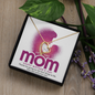 Love You Mom Forever Love Necklace, Mom Gifts Jewelry Mothers Anniversary Jewelry Gifts for Women Birthday Unique Necklace With Heartfelt Message & Lighted Box, Mother Necklace, Jewelry for Mom
