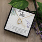 To My Wife Necklace - Gift for Wife Birthday Marriage - Happy Birthday My Love - Best Birthday Gift for her - Necklace Gift for newly married couple - Gift for her