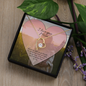 To My Loving Mom Necklace I Love You Mom Knot Pendant Necklace Gifts From Daughter Mom's Birthday Gift Mother's Day Gift Jewelry with Message Card and Gift Box