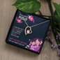 To The Luckiest Mother Gifts, Mother's Day Mom Necklace Gifts for Women Birthday Gifts for Mom From Daughter Son Best Mom Forever Love Necklace With Cards Gifts for Step Mom Mother in Law