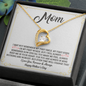 Mom Necklace with Forever Love Necklace from Daughter Son Mother Necklaces Jewelry Birthday Gifts for Mom, Mother's Day Gift for Mom from Son, Unique Moms Birthday Gift Ideas