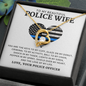 Love Knot Necklace for My Police Wife - To My Police Wife - Keys To My Cuff - Alluring Beauty Necklace - Best police wife Gift - wife Necklace