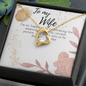 Gift for Wife Birthday - To My Wife Necklace - Happy Birthday My Love - To My Wife Necklace With Message Card - wife gift from husband future husband - Anniversary Gift For Wife -  Gift For Her,Handmade Jewelry