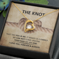 True Lover's Knot Necklace - I Love You Forever & Always - To My Wife Necklace From Husband - To My Soulmate Necklace For Women - A necklace that connect both - Couple Best Gift - Wadding Gift for her