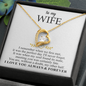 To My Wife - Alluring Necklace - I Love You Always & Forever - To My Queen - To My Wife Necklace Anniversary Gift For Wife - Romantic message for her - Birthday Gift for her - Anniversary Gift for her