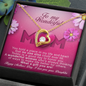Mothers Day Gifts for Mom Grandma Heart Necklace Gifts for Daughter Granddaughter, To My Wonderful Mother Mom Necklace Gifts Jewelry, Birthday Gifts for Mom, To My Mom Necklace Gifts Meaningful Gift to Mom from Daughter Kids Without You There Is No Me