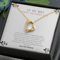 To My Wife - Woman of My Dreams - Necklace - Happy Morther's day - Anniversary Gift For Wife from Husband - Wife Gift - Wife Necklace - Romantic message card for her