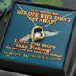 To My Amazing Wife - Blue Marlin - I Love You More Than Fishing - Necklace for Soulmate - Love From Husband - Necklace for Wifey - Lovely Necklace for Wifey - Mother's Day Gift for Wifey - Soulmate Gift