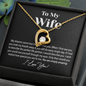 Amazing Wife Love Knot Necklace - I Love You, Personalized Anniversary Gift for Wife, Valentines Day Gift, To My Wife Necklace, Valentines Day Gifts For Wife, Necklace with love message for wife