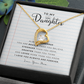 Daughter Necklace from Mom Mommy Mother Valentines Birthday Gifts for Kids Girls Teen Tween Jewelry, Meaningful Message Card Jewelry Box, Gift for Daughter's Birthday Graduation 2026