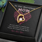 To Our Marvelous Mom Necklace, Mothers Day Gifts For Mom From Son Daughter Mom Necklace For Women New Mom Gifts Birthday Christmas Gifts With Heartfelt Message & Lighted Box