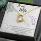 To My Wife Necklace - Gift for Wife Birthday Marriage - Happy Birthday My Love - Best Birthday Gift for her - Necklace Gift for newly married couple - Gift for her