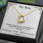 My Wife Every Minute 40th Anniversary Peas Pod Necklace - Anniversary Gift for Wife From Husband, Wife Gift, Wife Necklace - Couple Necklace Set - Customize Couple Necklace