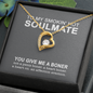 To My Smokin' Hot Soulmate - You Give Me A Boner - To My Wife Necklace With Message Card - Anniversary Gift For Wife - To My Beautiful Wife Necklace Boxed Jewellery - Personalised Card Gift for Wife from Husband Lover - Dirty Talk message Card