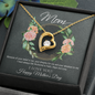 Mom I Love You Happy Mother's Day Gifts, Mother Gifts, Appreciation Mom Jewelry Necklace with Sentimental Message Card Present (To My Loving Mom, Forever Love Necklace), Unique Moms Birthday Gift Ideas, Mom Necklace, Mother Necklace, Jewelry for Mom