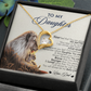 To My Daughter Necklace From Dad With Heartfelt Message, Girl Birthday Present From Daday, Jewelry Gifts for Her Christmas Gift Ideas 2026 Elegant Necklaces with Sentimental Message