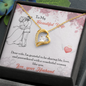 To My Wife Necklace With Message Card - wife gift from husband future husband - Anniversary Gift For Wife - Necklace for soulmate - Diamond Necklace for wife - Handmade Necklace for her Birthday Gift  - Custom Design for her Best day - Wife Gift