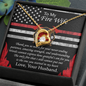 To My Fire Wife Love Your Huaband - Couple Necklace Set -Beloved wife Necklaces - Customize Couple Necklace - To My Wife Necklace - Birthday Gift - Anniversary Gift