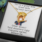 Anniversary necklace for wife, Necklace with love message for wife, Gift For Her, Personalizes Jewelry, Alluring Beauty Necklace You are a great Wife The Best Terrific, Best Gift for her, Gold Woman Name Jewelry