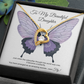To My Daughter Meaningful Message Card Jewelry Gift for Daughter's Birthday 2026 or Graduation, Thoughtful for Her from Mom, Elegant Necklaces with Sentimental Message