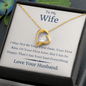 The Perfect Gift for Your Wife Necklace - Love Your Husband - Couple Necklace Set - Friendship Necklace - to My Wife Necklace - Valentines Day Gifts for Wife - Necklace for Wife From Husband